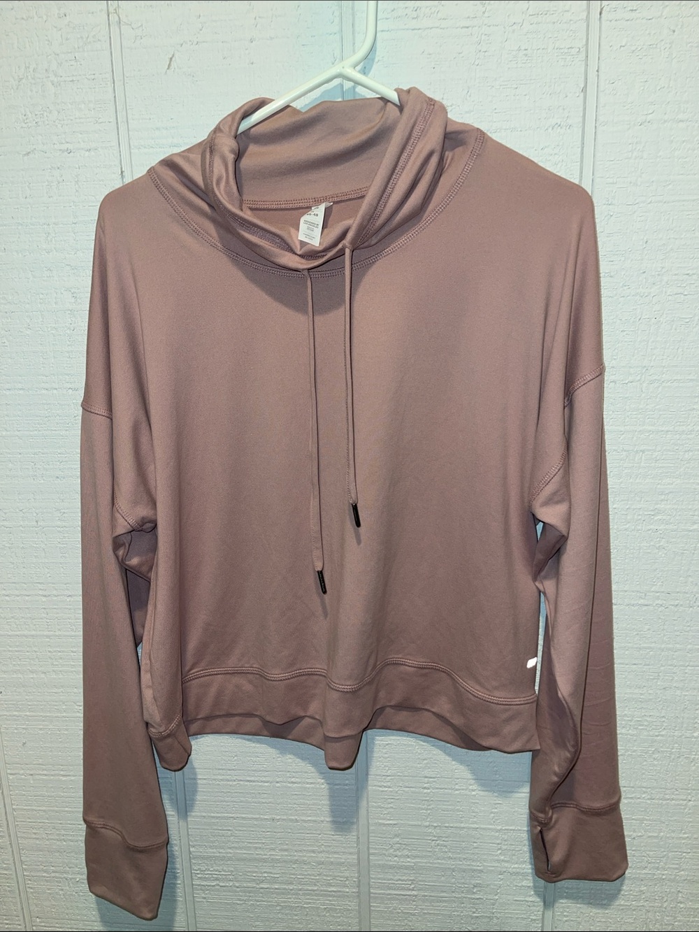 Marika Women's Mauve Pullover Cowl Neck Sweatshirt